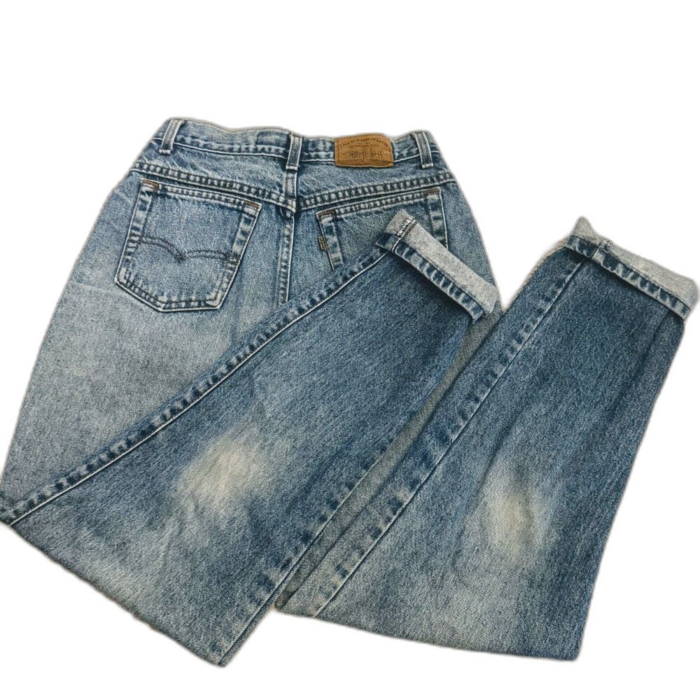 Vintage Levis Silver Tab Womens Jeans Made in USA Light Wash Baggy Size 10